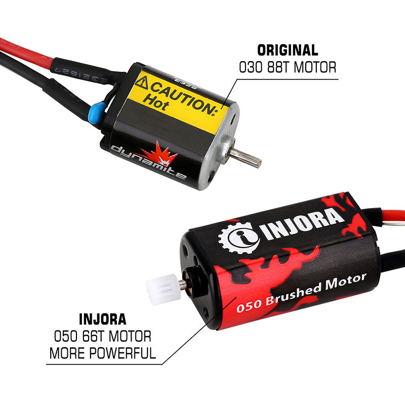 INJORA INM07-050 66T Brushed Motor II with Mount Plate for Axial SCX24